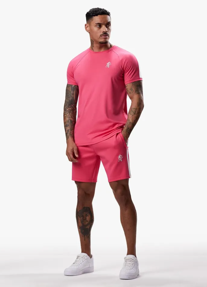 Gym King TShirts Men Core Plus Poly Tee 8211 Fuchsia
