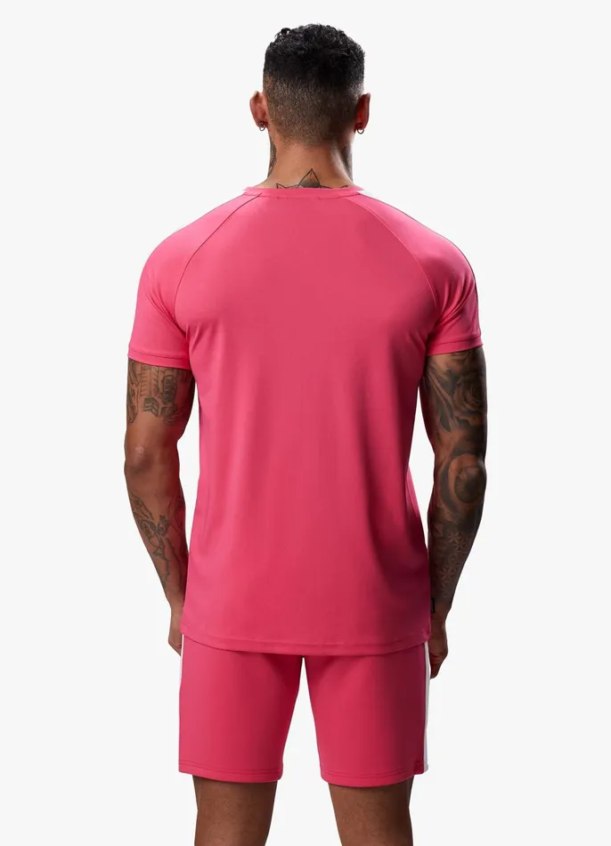 Gym King TShirts Men Core Plus Poly Tee 8211 Fuchsia