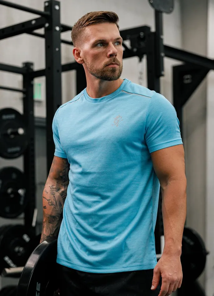 Gym King TShirts Men Element Tee 8211 Aqua Sky Marl