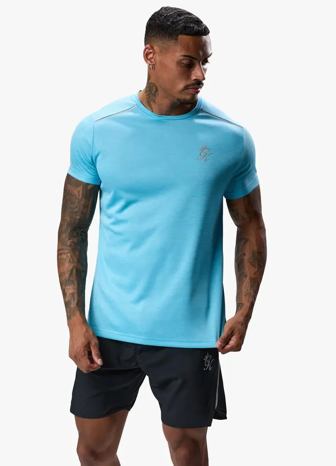 Gym King TShirts Men Element Tee 8211 Aqua Sky Marl