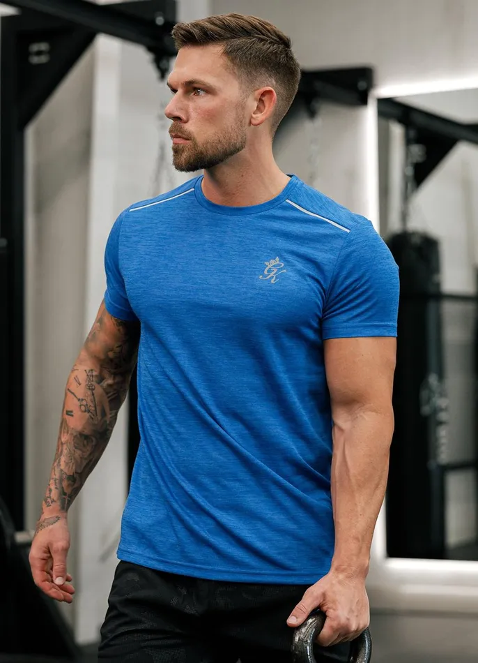 Gym King TShirts Men Element Tee 8211 Sonic Blue Marl