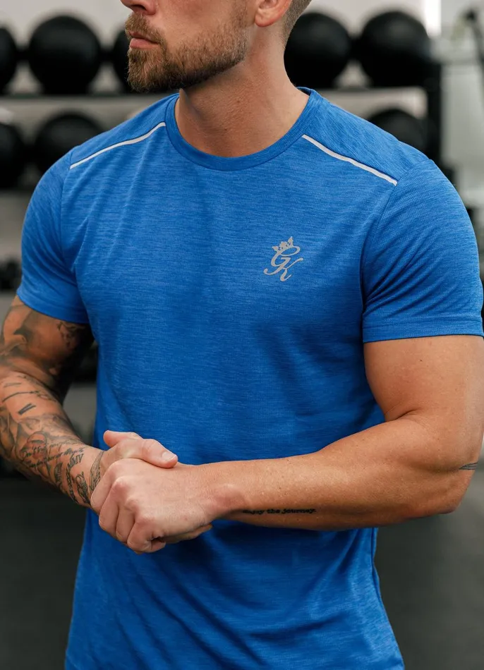 Gym King TShirts Men Element Tee 8211 Sonic Blue Marl