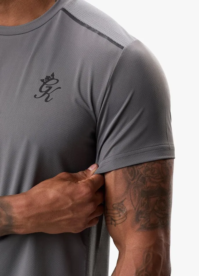 Gym King TShirts Men Flex Tee 8211 Fossil GreyBlack