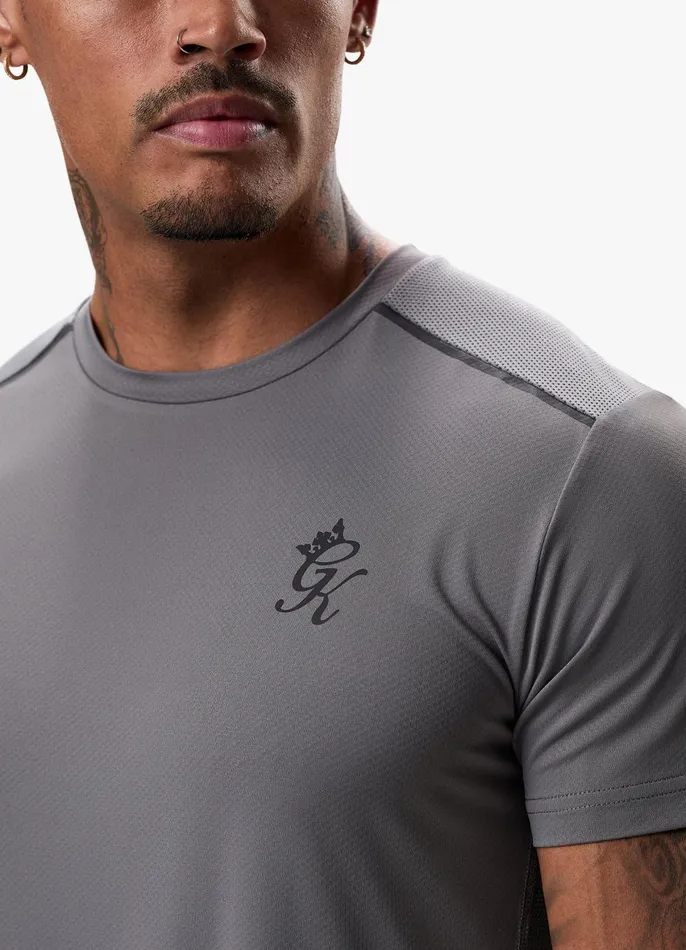 Gym King TShirts Men Flex Tee 8211 Fossil GreyBlack