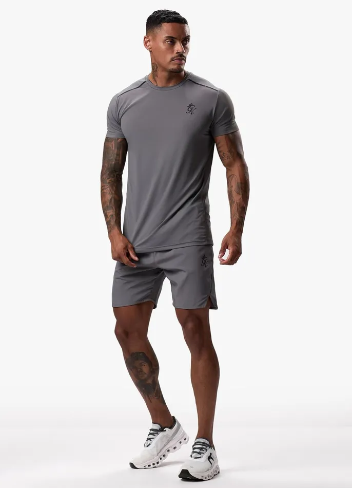 Gym King TShirts Men Flex Tee 8211 Fossil GreyBlack
