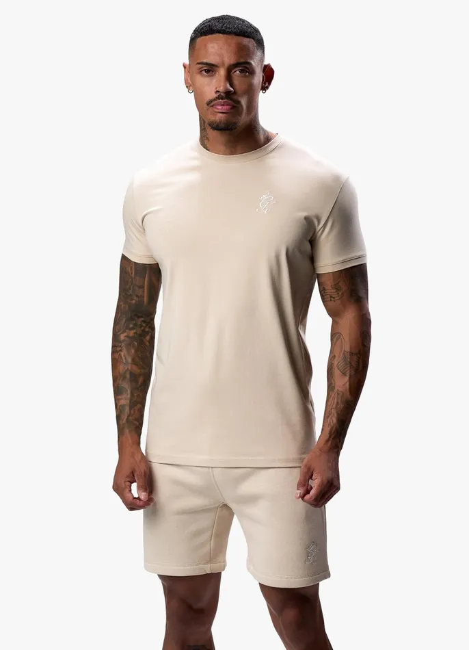 Gym King TShirts Men Fundamental Tee 8211 Light Sand