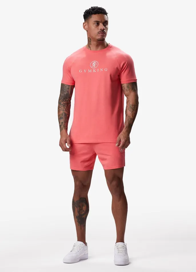 Gym King TShirts Men Pro Jersey Tee 8211 Coral