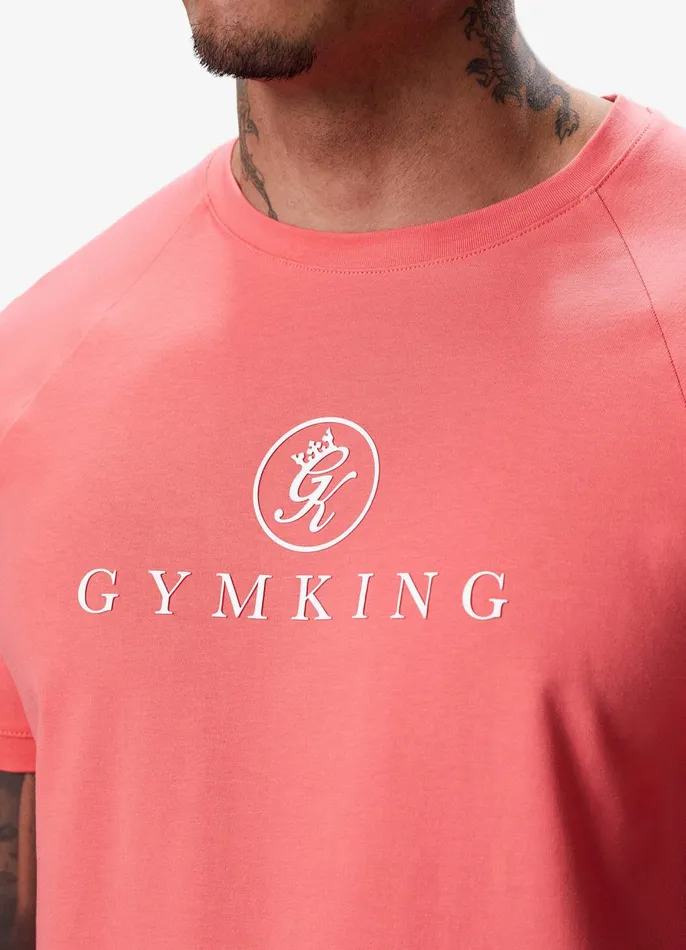 Gym King TShirts Men Pro Jersey Tee 8211 Coral