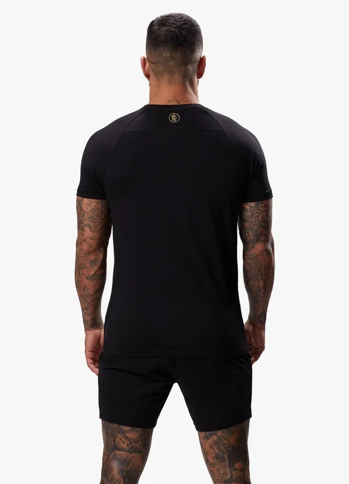 Gym King TShirts Men Pro Logo Jersey Tee 8211 BlackGold