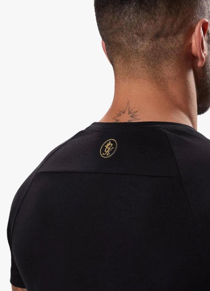 Gym King TShirts Men Pro Logo Jersey Tee 8211 BlackGold