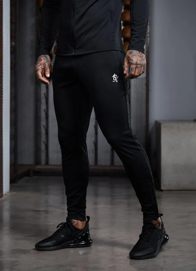 Gym King Tracksuit Bottoms Men 365 Lightweight Poly Training Pant 8211 Black