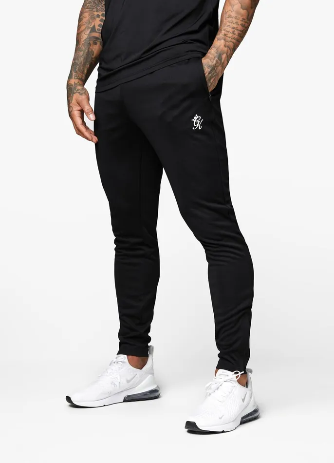 Gym King Tracksuit Bottoms Men 365 Lightweight Poly Training Pant 8211 Black