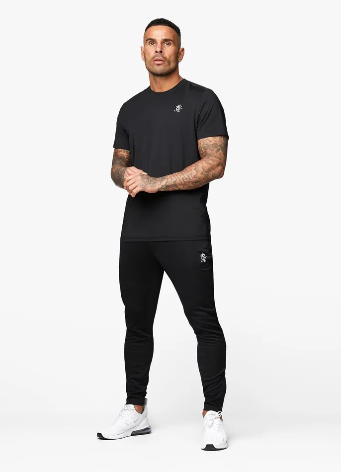 Gym King Tracksuit Bottoms Men 365 Lightweight Poly Training Pant 8211 Black