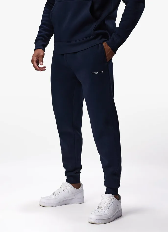 Gym King Tracksuit Bottoms Men Linear Fundamental Jogger 8211 Navy