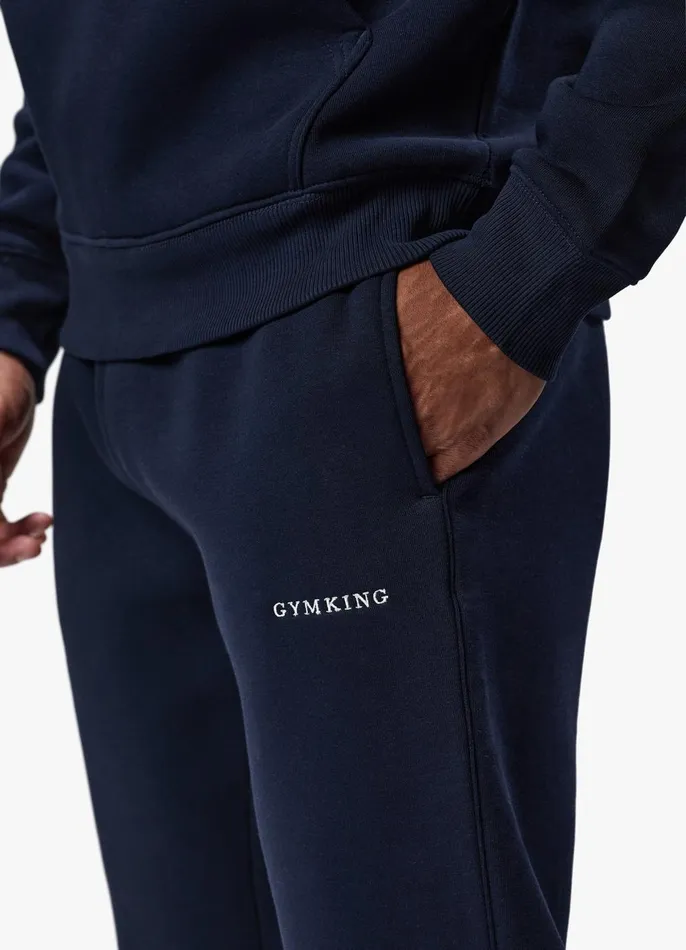 Gym King Tracksuit Bottoms Men Linear Fundamental Jogger 8211 Navy