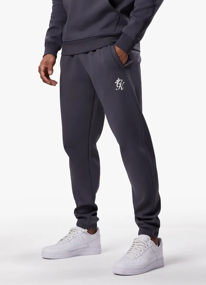 Gym King Tracksuit Bottoms Men Split Linear Jogger 8211 Graphite