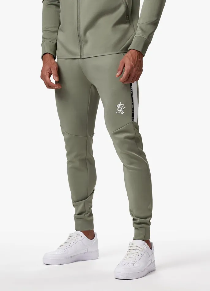 Gym King Tracksuit Bottoms Men Taped Core Plus Jogger 8211 Soft Khaki