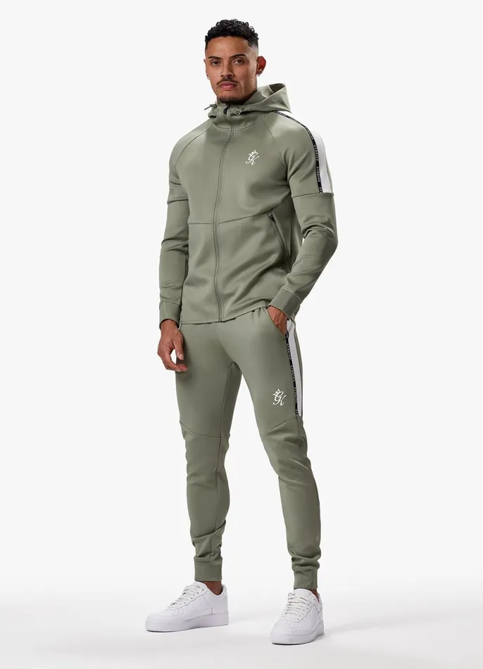 Gym King Tracksuit Bottoms Men Taped Core Plus Jogger 8211 Soft Khaki