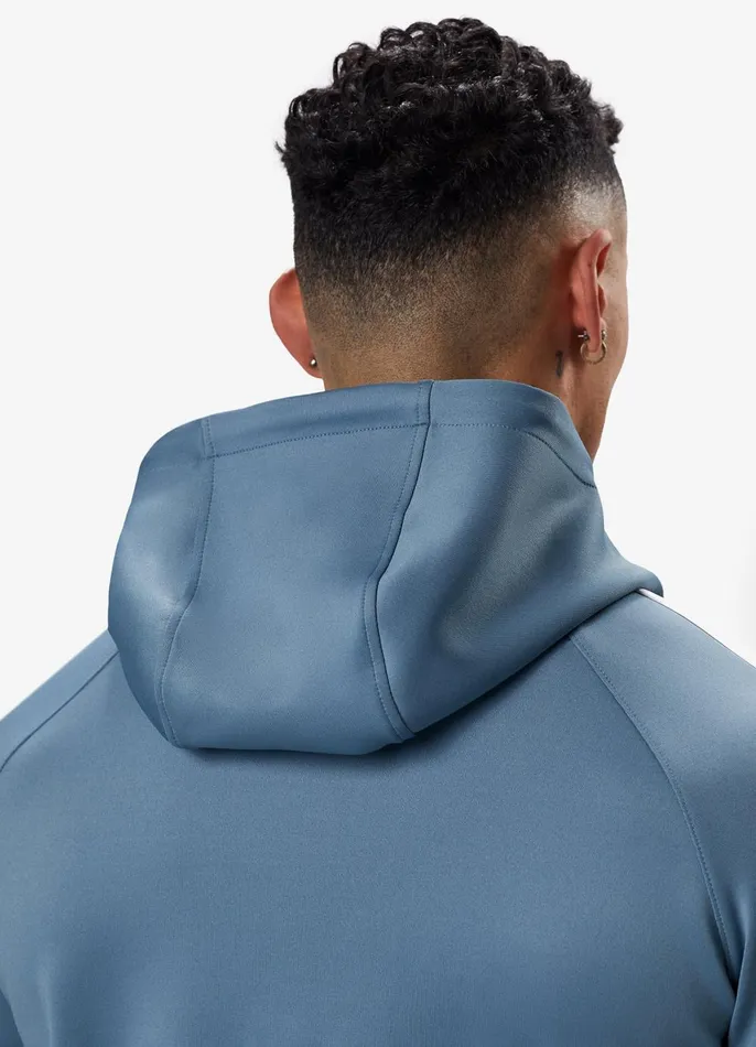 Gym King Tracksuit Tops Men Core Plus Poly FZ Hood 8211 Smoke Blue