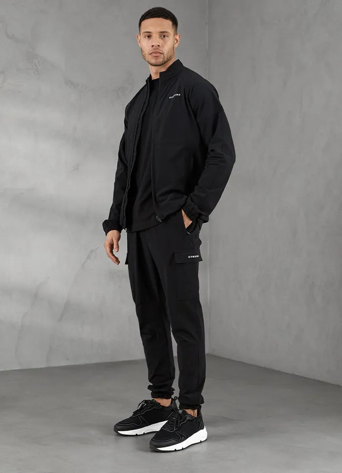 Gym King Tracksuit Tops Men Utility Woven Bomber 8211 Black