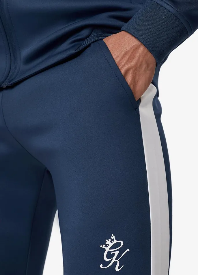 Gym King Tracksuits Men Core Plus Poly Tracksuit 8211 Moonlight Blue