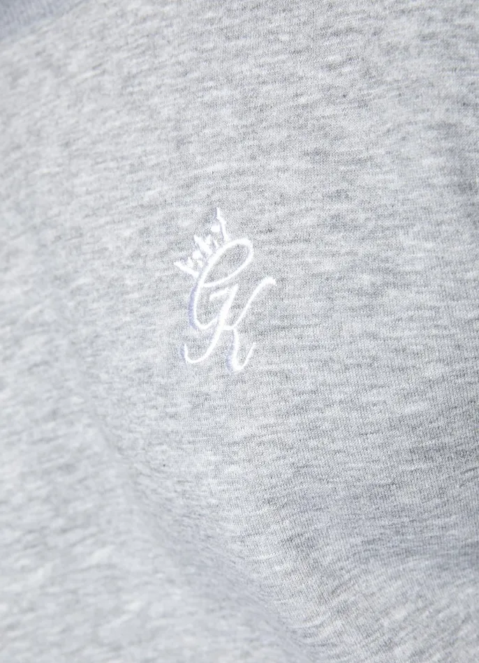 Gym King Tracksuits Men Fundamental Crew Tracksuit 8211 Grey Marl