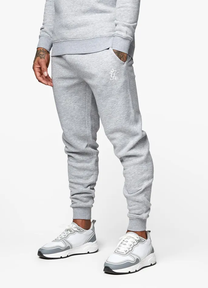 Gym King Tracksuits Men Fundamental Crew Tracksuit 8211 Grey Marl