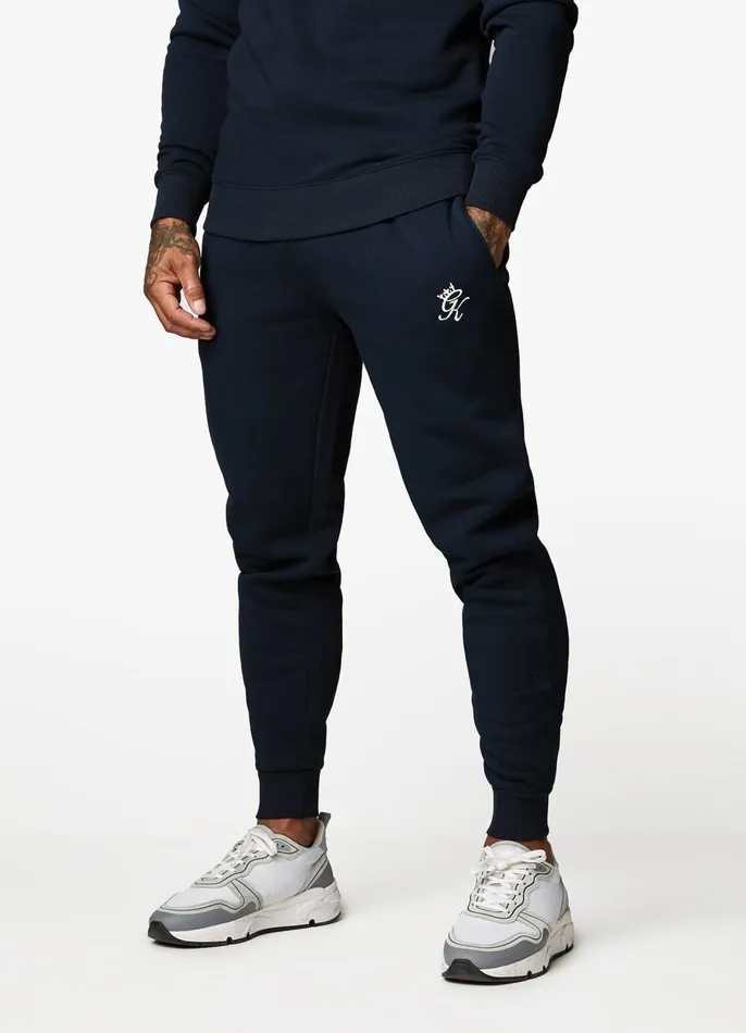 Gym King Tracksuits Men Fundamental Crew Tracksuit 8211 Navy