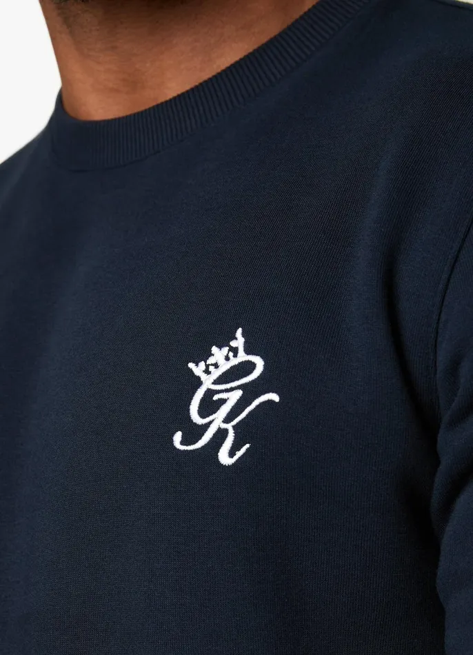Gym King Tracksuits Men Fundamental Crew Tracksuit 8211 Navy