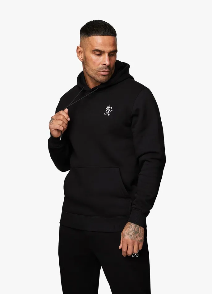 Gym King Tracksuits Men Fundamental Fleece Hood Tracksuit 8211 Black