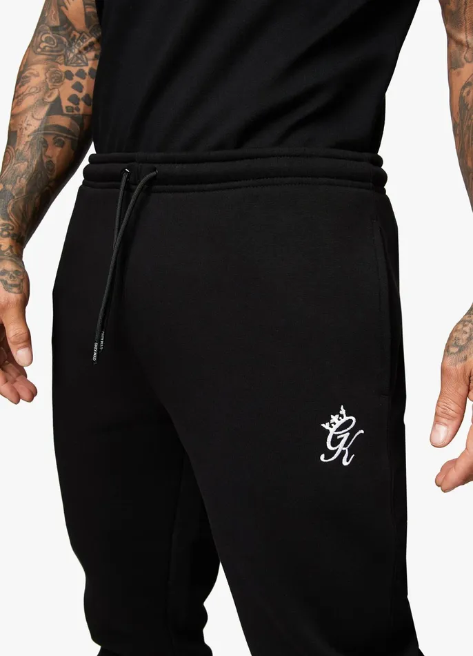 Gym King Tracksuits Men Fundamental Fleece Hood Tracksuit 8211 Black