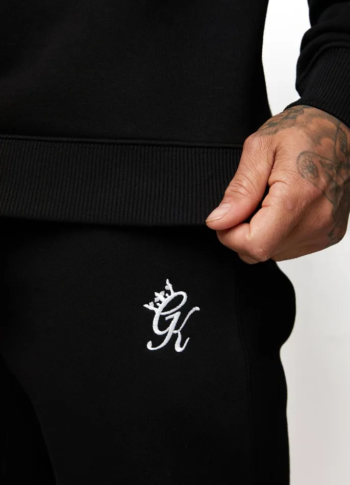 Gym King Tracksuits Men Fundamental Fleece Hood Tracksuit 8211 Black