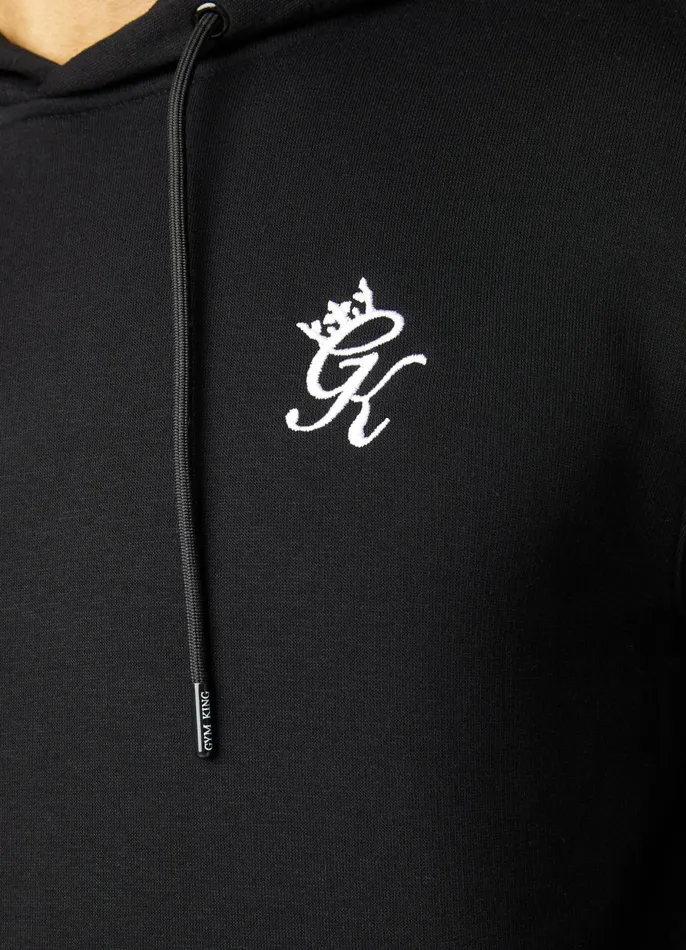 Gym King Tracksuits Men Fundamental Fleece Hood Tracksuit 8211 Black