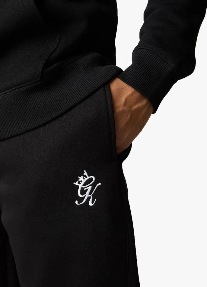 Gym King Tracksuits Men Fundamental Fleece Hood Tracksuit 8211 Black