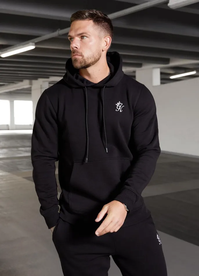 Gym King Tracksuits Men Fundamental Fleece Hood Tracksuit 8211 Black