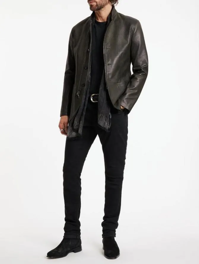 HARING JACKET Deep Olive Clothing John Varvatos Leather Jackets
