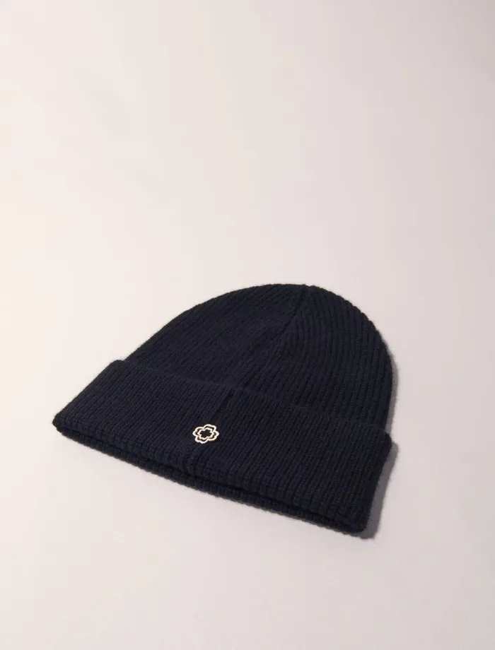 Hats Women Maje Wool And Cashmere Hat Black