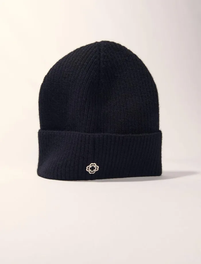 Hats Women Maje Wool And Cashmere Hat Black