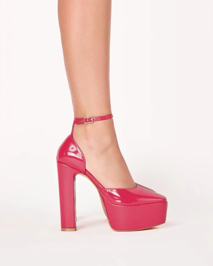 Heels Billini Block Heels CADDIE WILD BERRY PATENT
