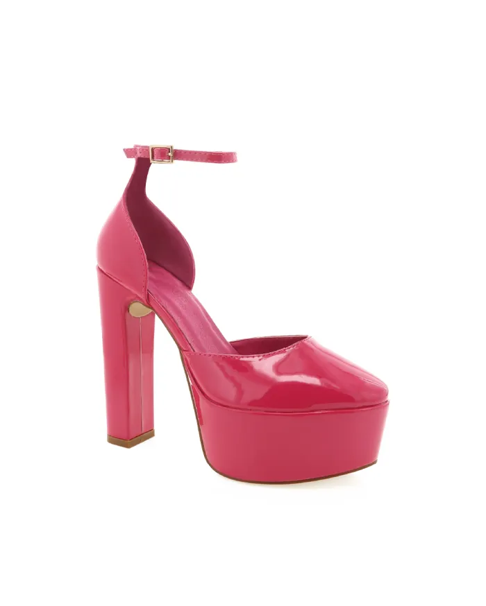 Heels Billini Block Heels CADDIE WILD BERRY PATENT
