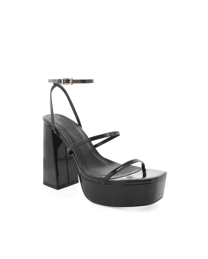 Heels Billini Block Heels VINCIJA BLACK PATENT