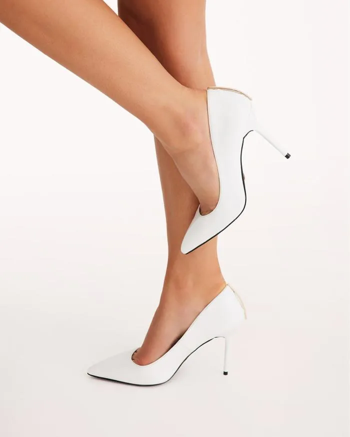 Heels Billini Stiletto Heels BEVA WHITE PATENT