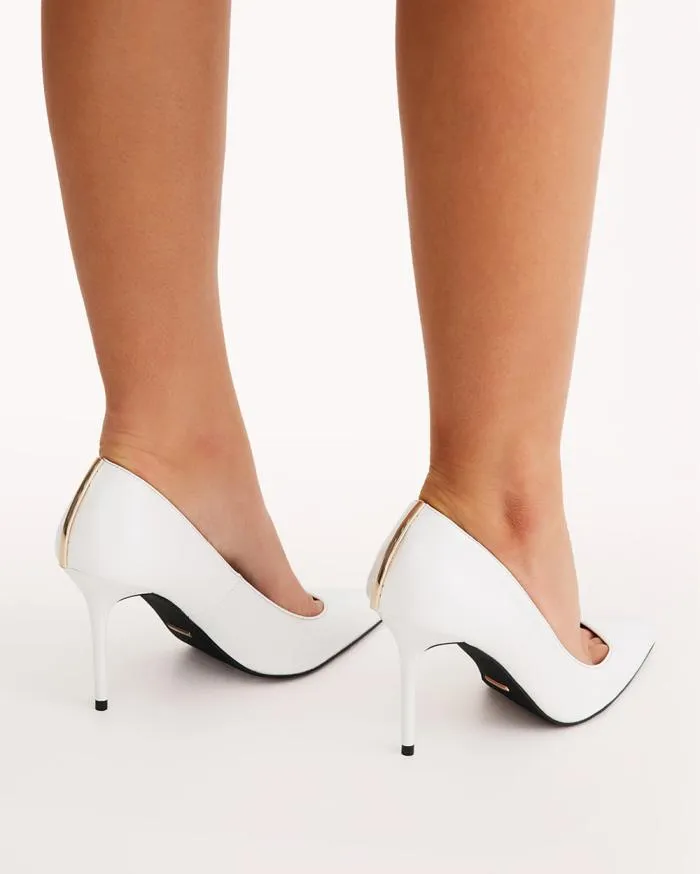 Heels Billini Stiletto Heels BEVA WHITE PATENT