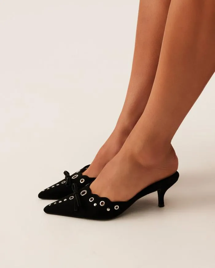 Heels Billini Stiletto Heels ELIO BLACK SUEDE