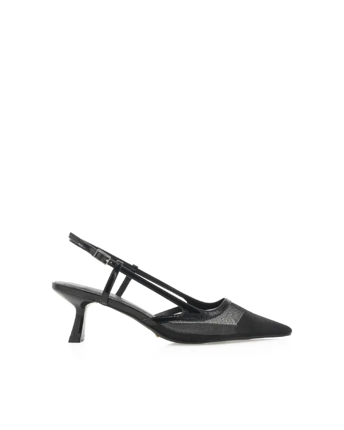 Heels Billini Stiletto Heels HAWLEY BLACK MESH