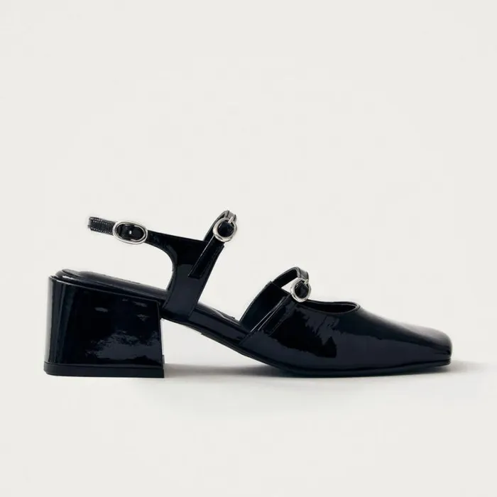Heels Women ALOHAS Withnee Onix Black Leather Pumps
