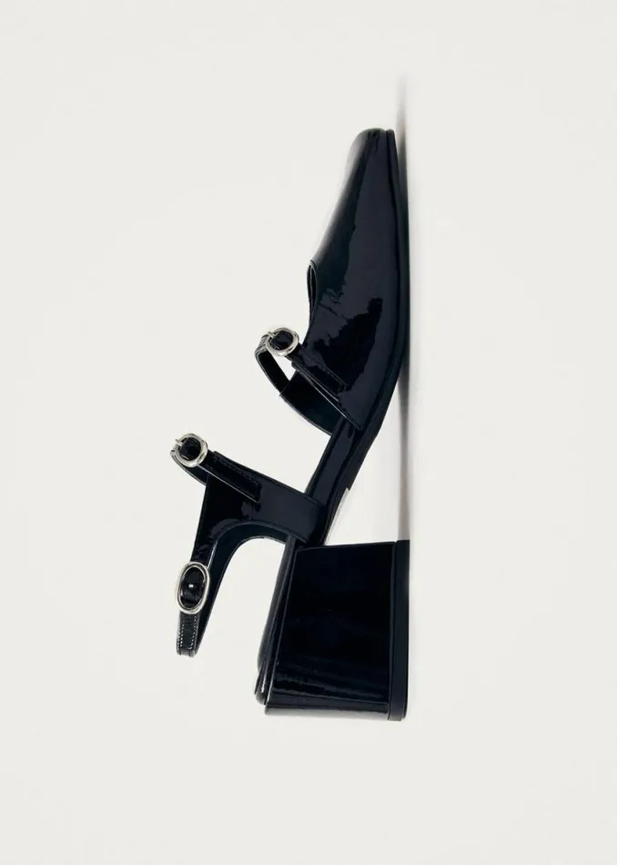 Heels Women ALOHAS Withnee Onix Black Leather Pumps