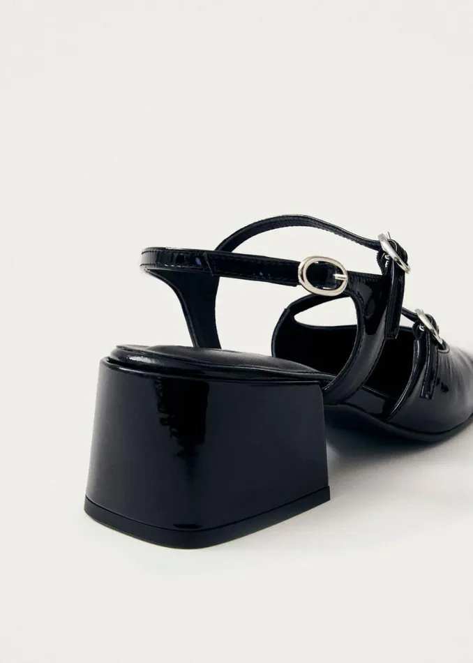Heels Women ALOHAS Withnee Onix Black Leather Pumps