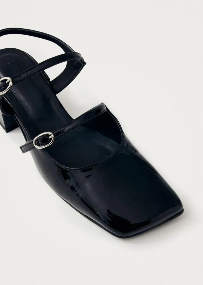 Heels Women ALOHAS Withnee Onix Black Leather Pumps