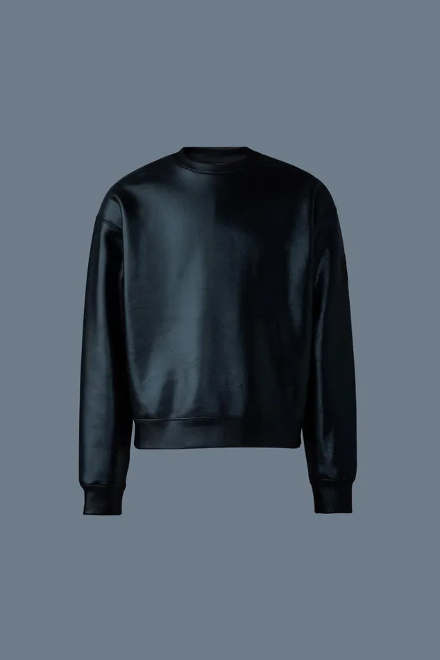 Hoodies and Tops Men Mackage JULIANM Metallic DoubleFace Jersey Sweatshirt Gold
